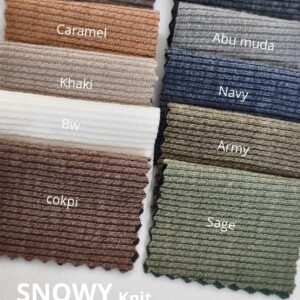 RIB KNIT SNOWY  / S 390