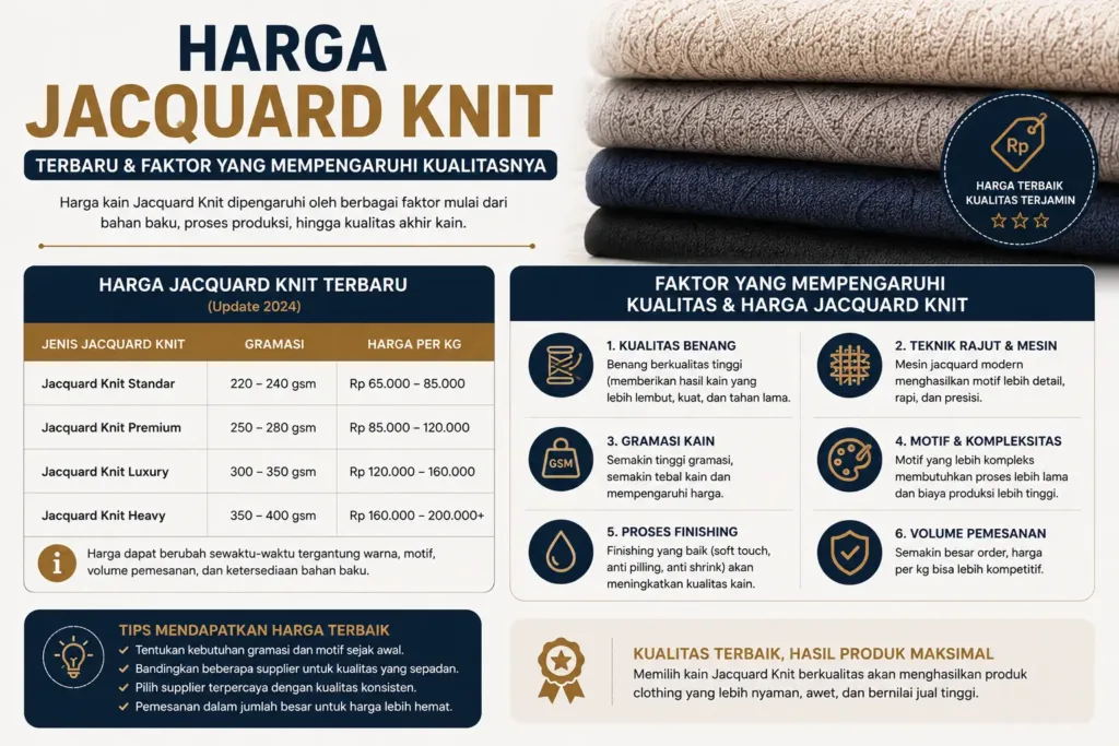 harga jacquard knit