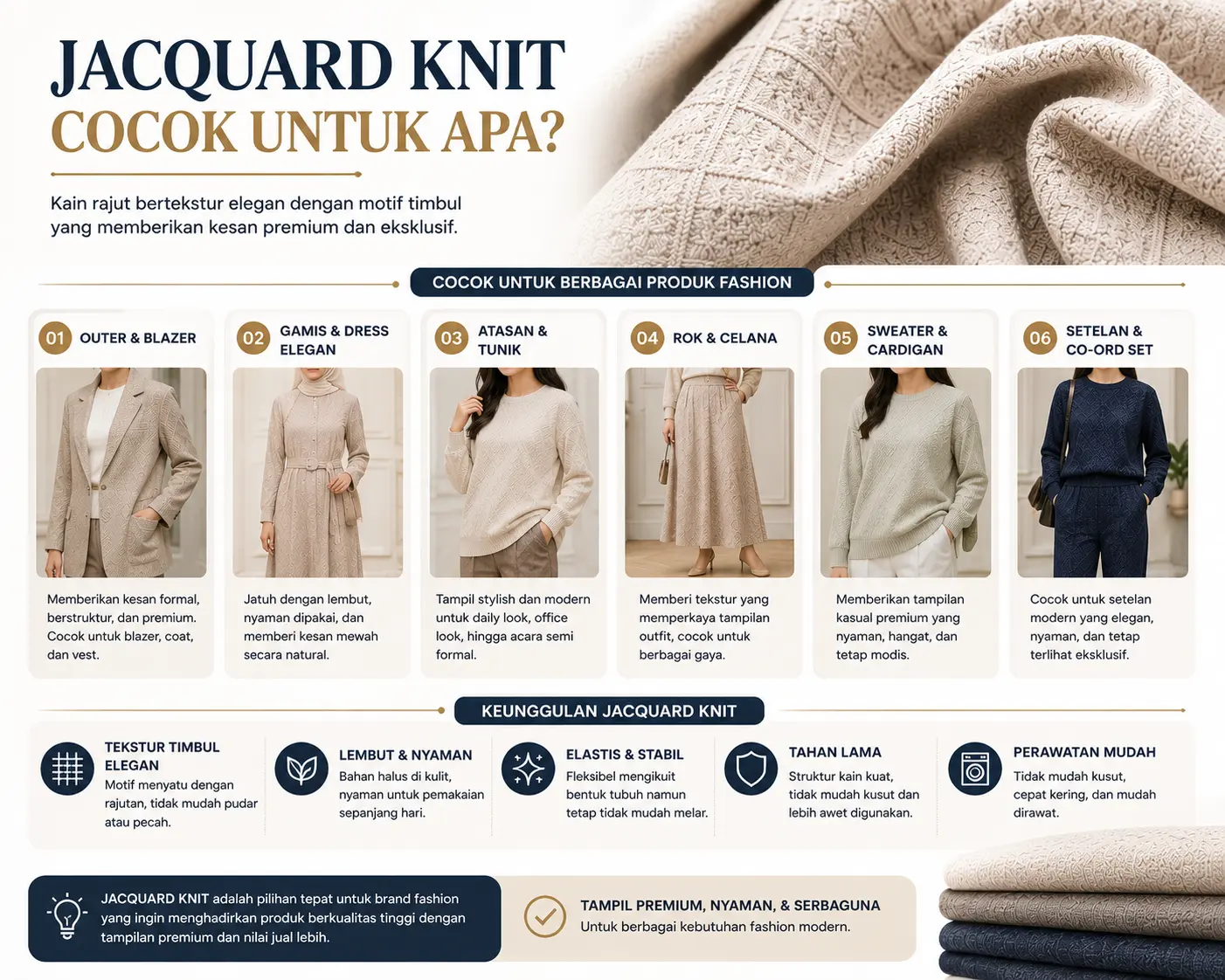 Jacquard Knit Cocok untuk Apa