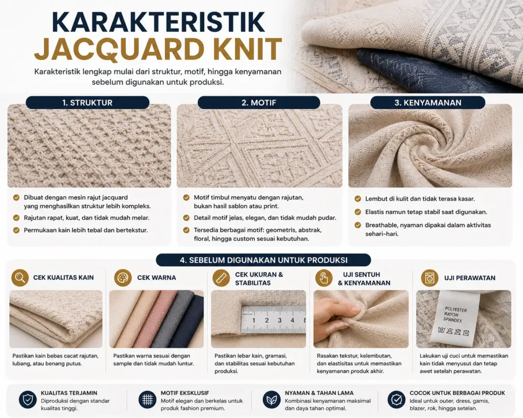 karakteristik jacquard knit